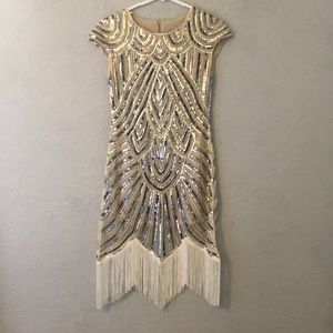 1920’s sequin flapper dress